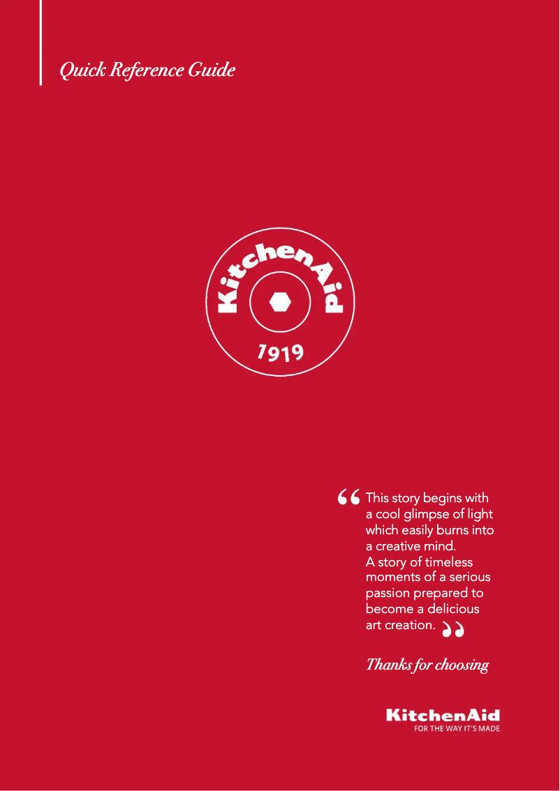 Page 1 de la notice Manuel utilisateur KitchenAid KCZWX 20600L