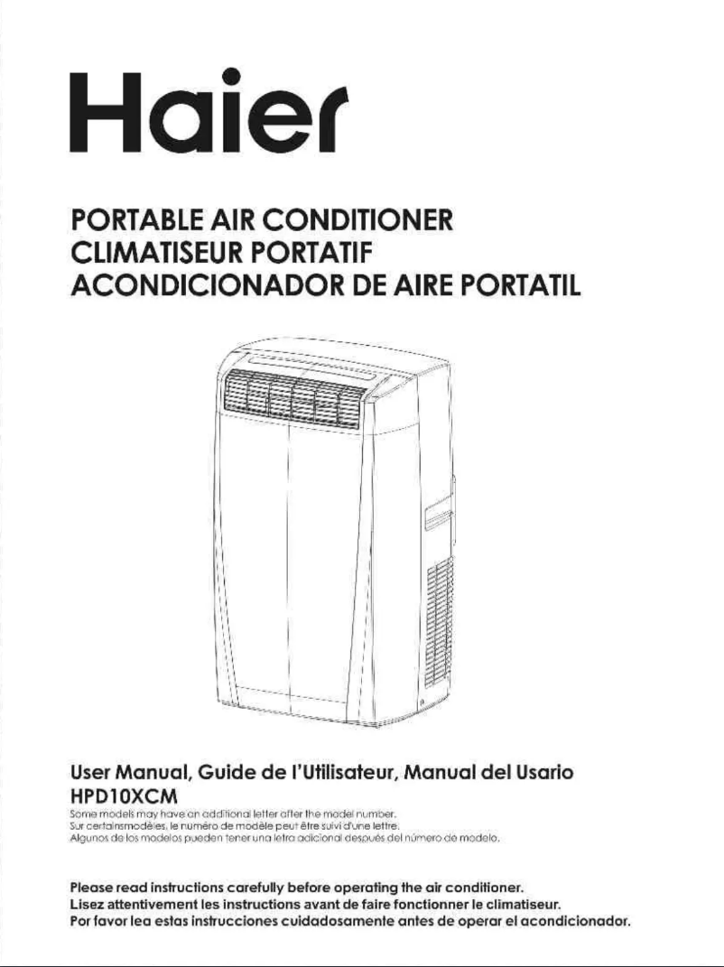 Page n°1 - Manuel utilisateur Haier HPD10XCM