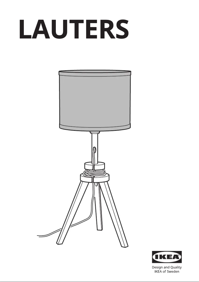 Page 1 de la notice Manuel utilisateur Ikea LAUTERS 504.049.04