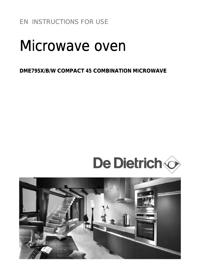 Page 1 de la notice Manuel utilisateur De Dietrich DME795X