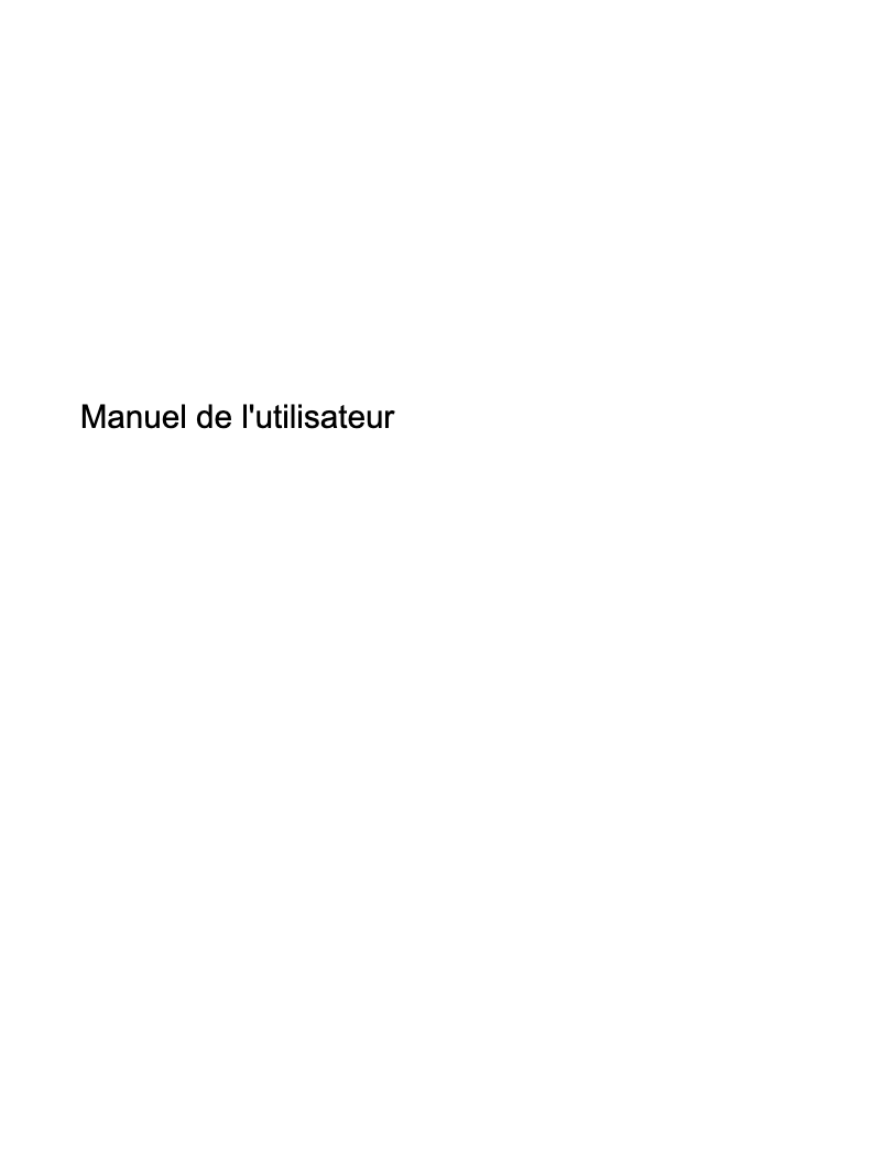 Page n°1 - Manuel utilisateur HP 7 G2 1315