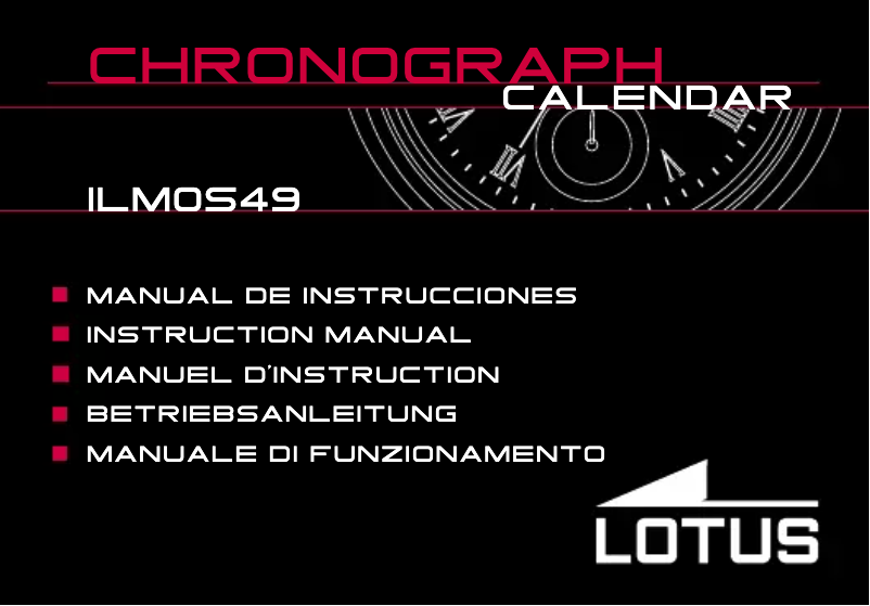 Page 1 de la notice Manuel utilisateur Lotus ILMOS49