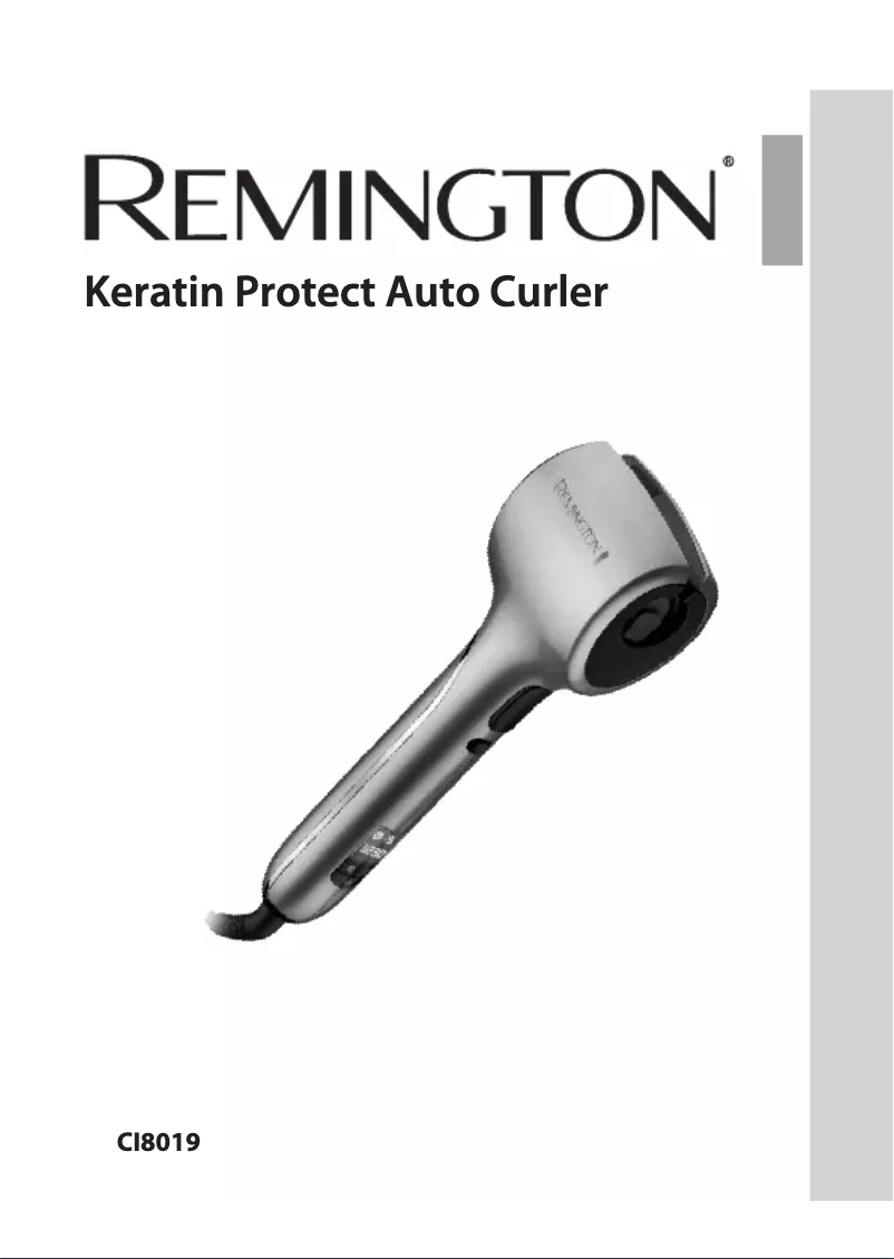 Page n°1 - Manuel utilisateur Remington Keratin Protect CI8019