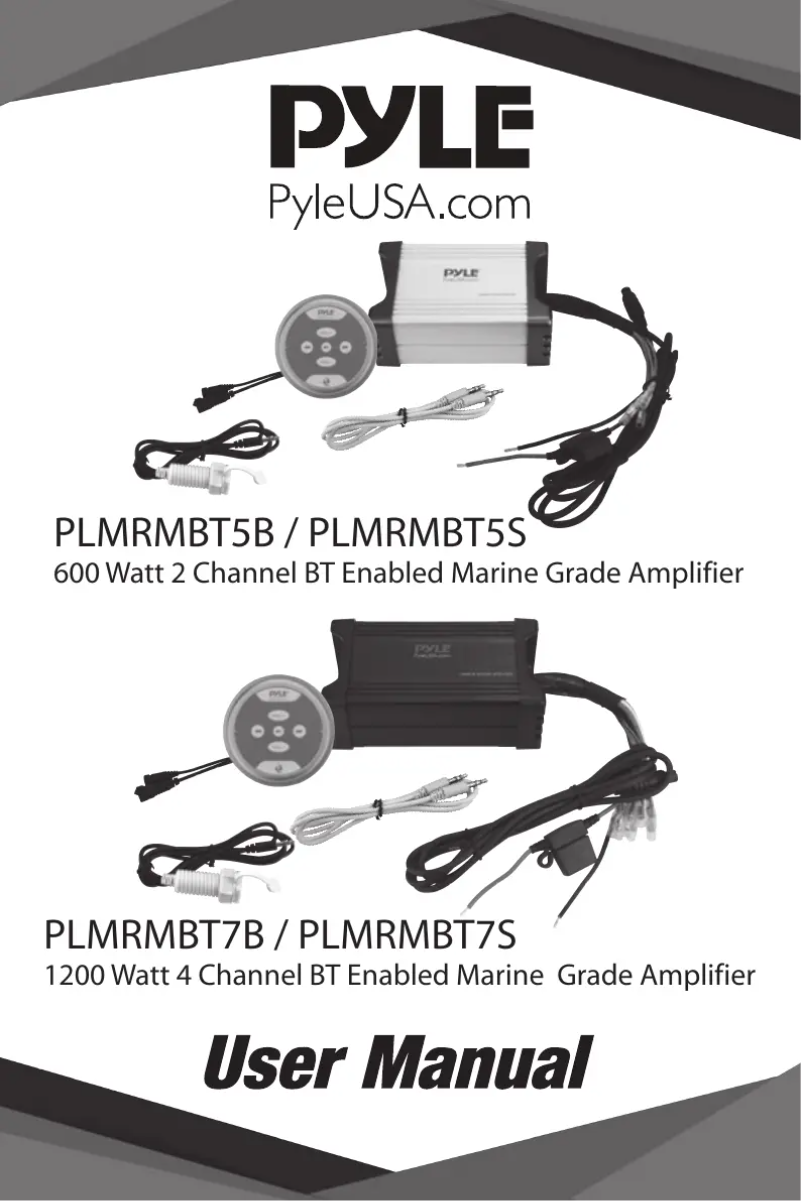 Page 1 de la notice Manuel utilisateur Pyle PLMRMBT5B