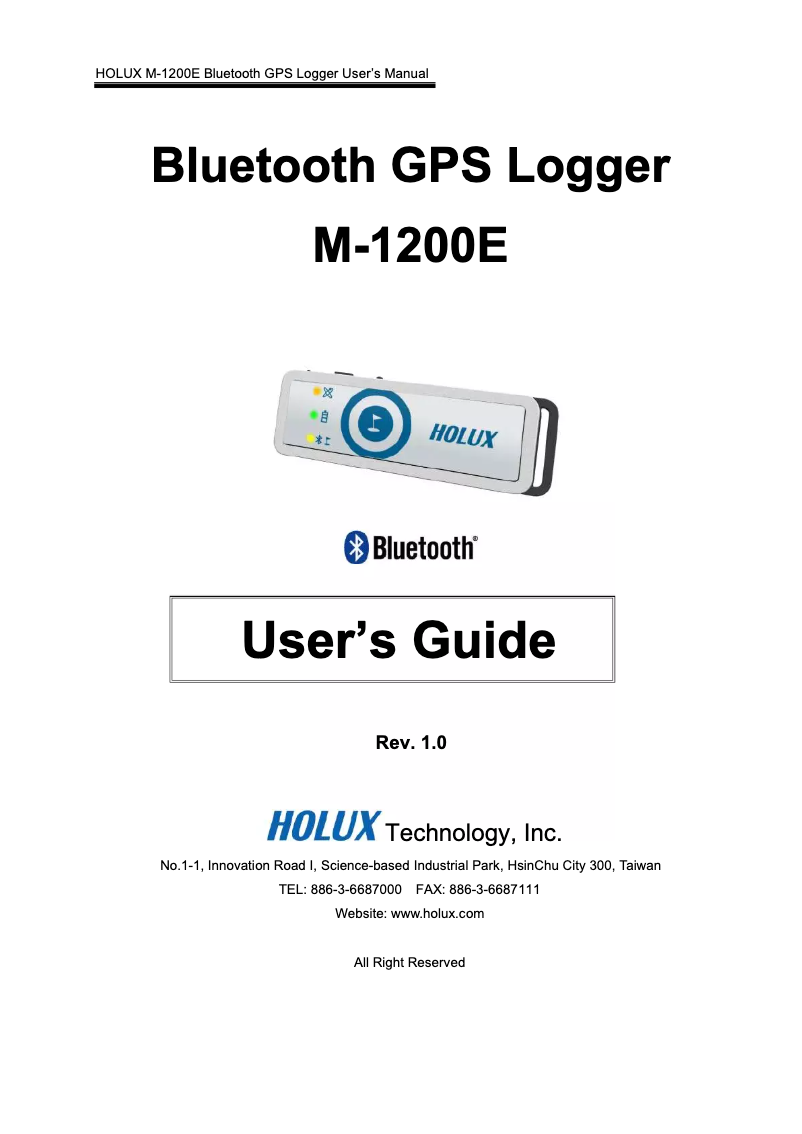 Imagen de la primera página del manual del dispositivo M-1200E