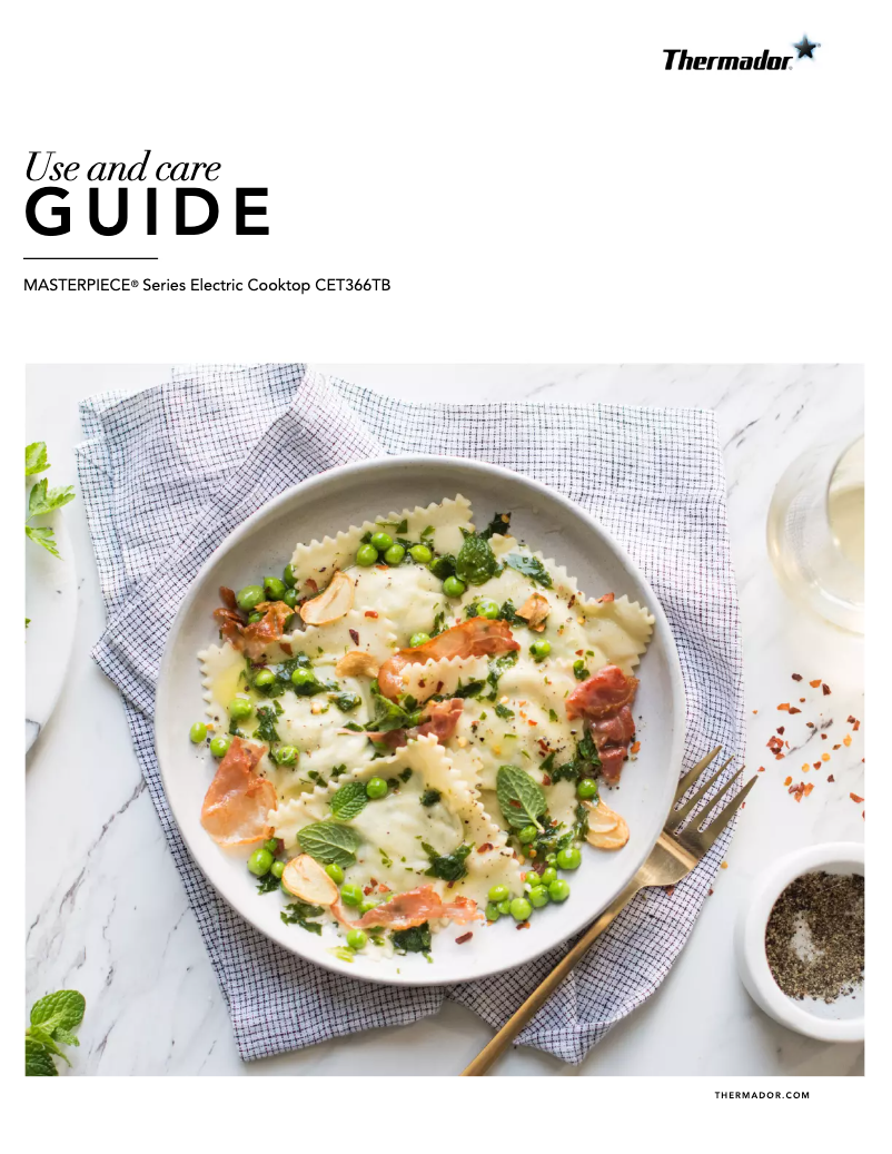 Image de la première page du manuel de l'appareil Masterpiece CET366TB