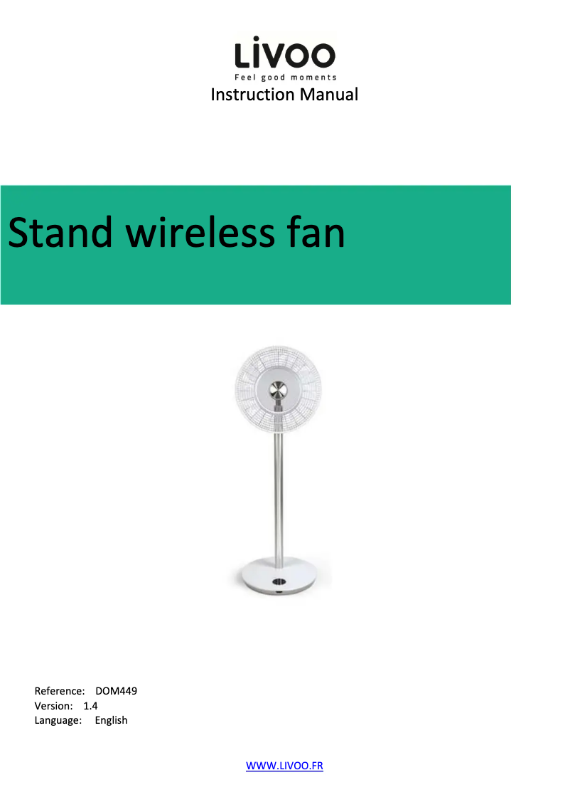 Página 1 del manual Manual de usuario Livoo DOM449