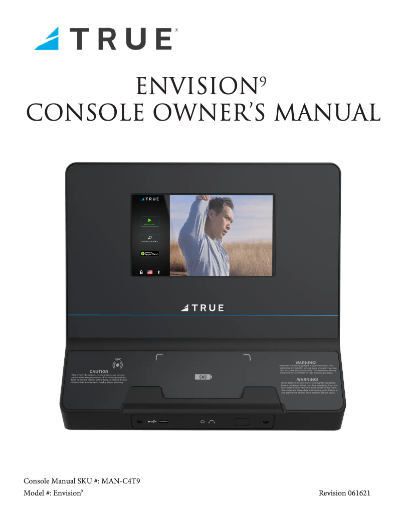 Page n°1 - Manuel utilisateur True Envision 9
