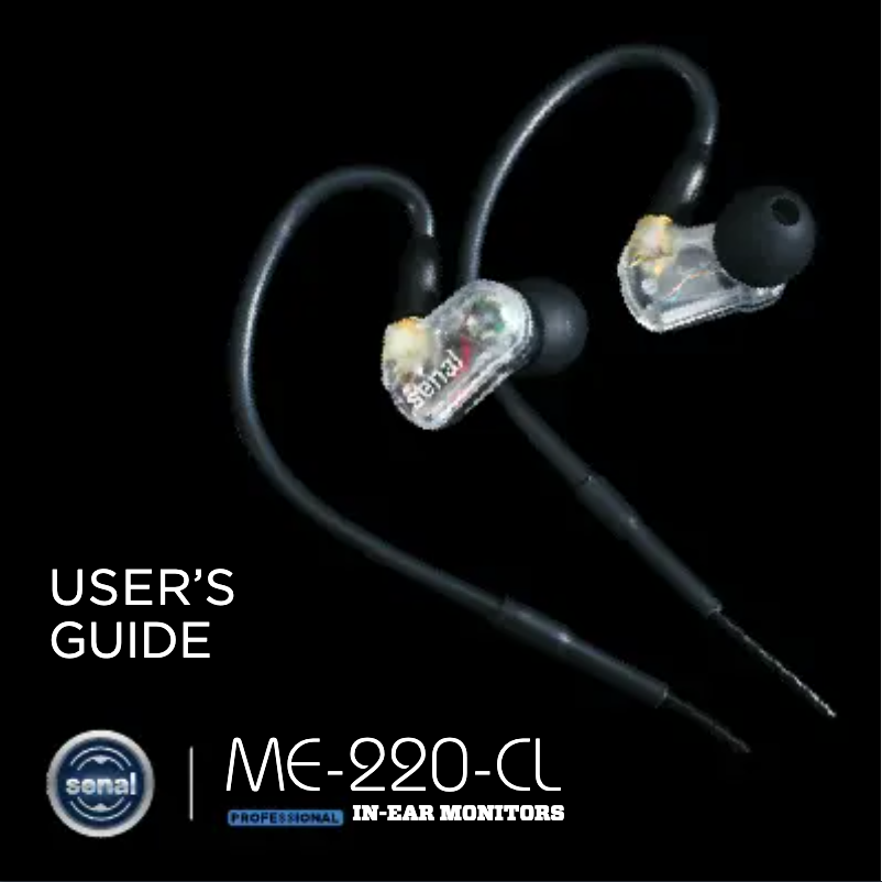 Page n°1 - Manuel utilisateur Senal ME-220-CL