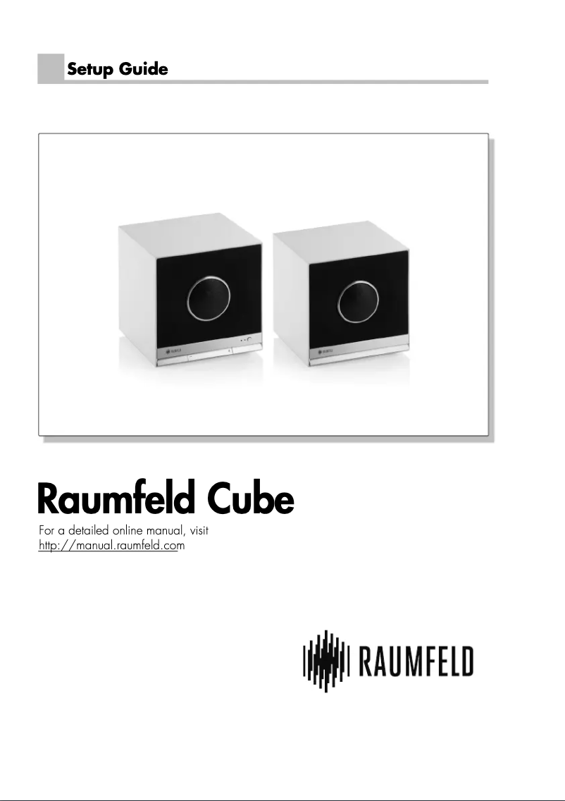 Page 1 of the manual User Manual Teufel Raumfeld Cube