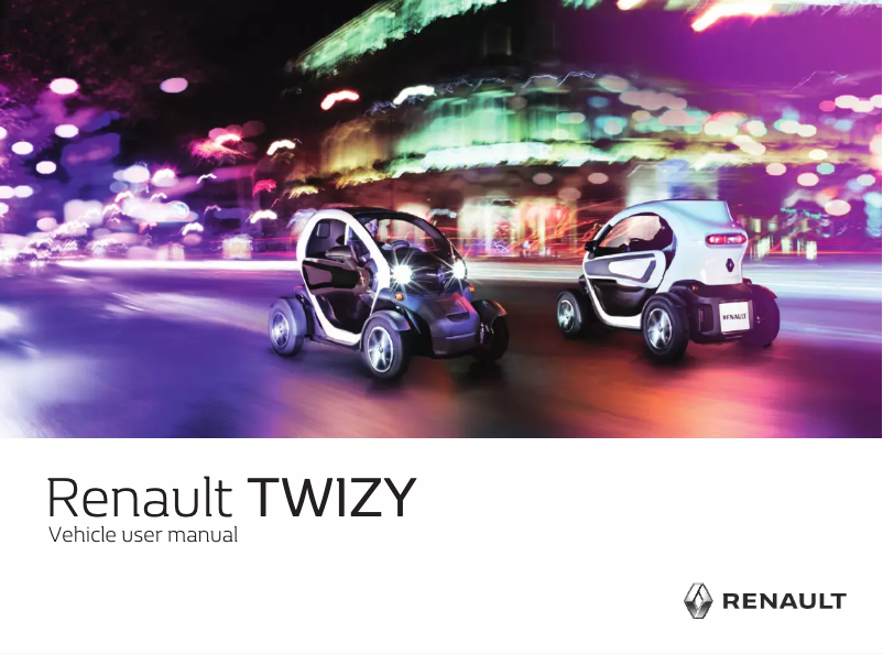 Página 1 del manual Manual de usuario Renault Twizy (2019)