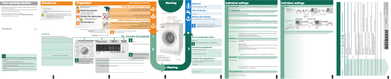 Page n°1 - Manuel d'utilisation et d'entretien Siemens WM16S465DN