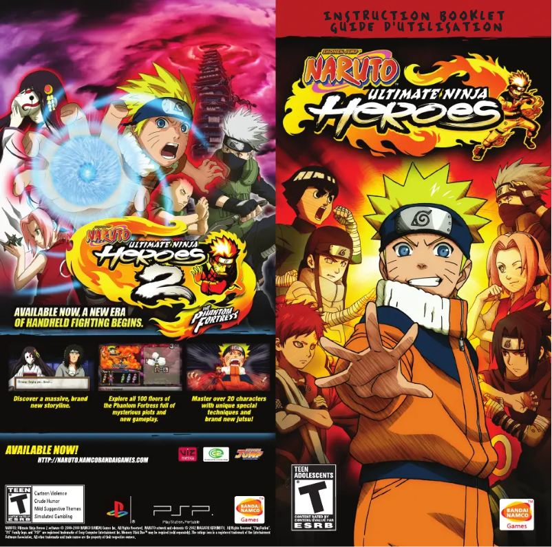 Page n°1 - Manuel utilisateur Sony Naruto - Ultimate Ninja Heroes (PSP)