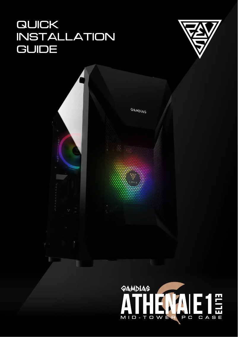 Page 1 de la notice Manuel utilisateur Gamdias Athena E1 Elite