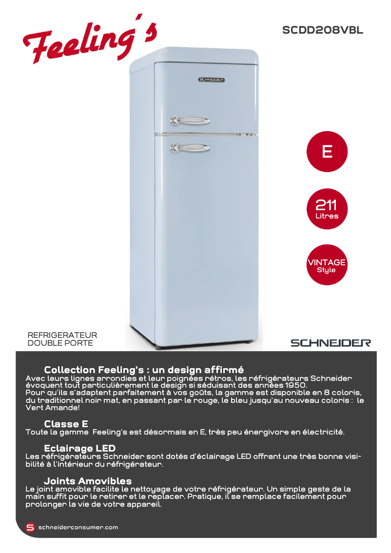 Image de la première page du manuel de l'appareil SCDD208VBL