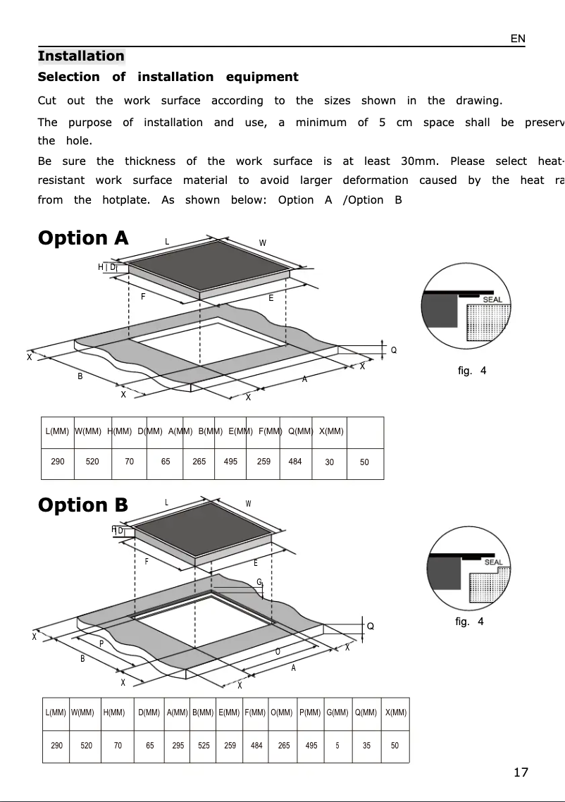 Page 1 of the manual Installation Guide Philco PH235IC
