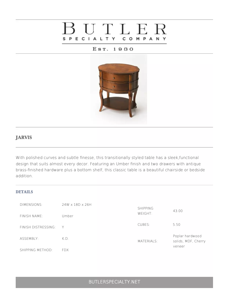 Page n°1 - Manuel utilisateur Butler Jarvis