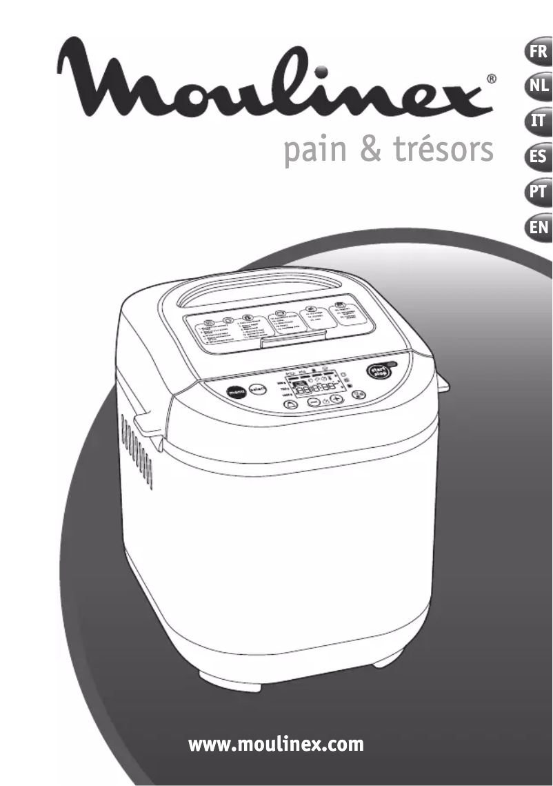 Page 1 de la notice Manuel utilisateur Moulinex Pain & Trésors OW2501