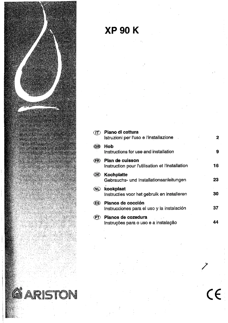 Page n°1 - Manuel utilisateur Ariston Thermo XP 90 K