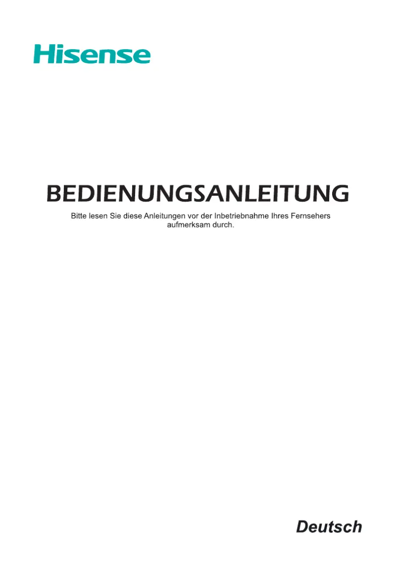 Page n°1 - Manuel utilisateur Hisense H65B7100