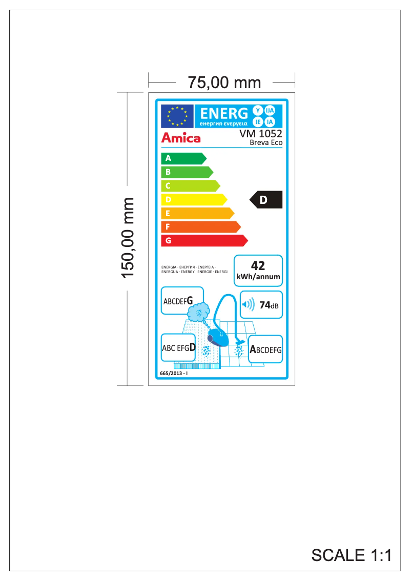 Página 1 del manual Manual de usuario Amica Breva Eco VM 1052