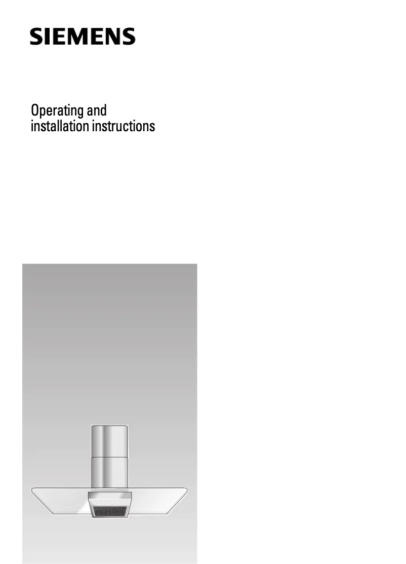 Page 1 de la notice Manuel utilisateur Siemens LC965GA30B