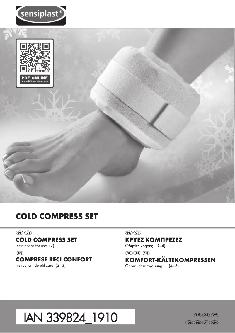 Page n°1 - Manuel utilisateur Sensiplast IAN 339824