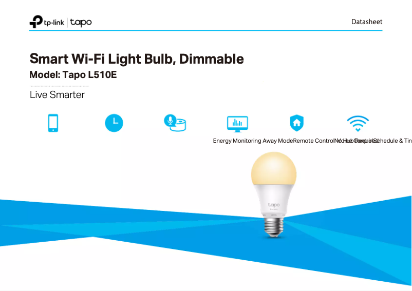 Page n°1 - Fiche technique TP-Link Tapo L510E
