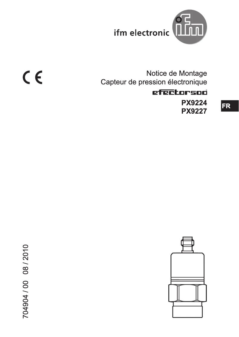 Image de la première page du manuel de l'appareil PX9227