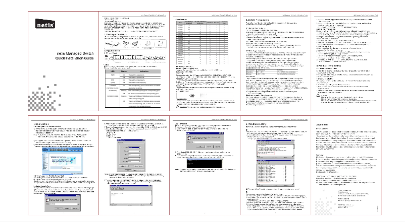 Page n°1 - Manuel utilisateur Netis ST3324GF(ST3306)