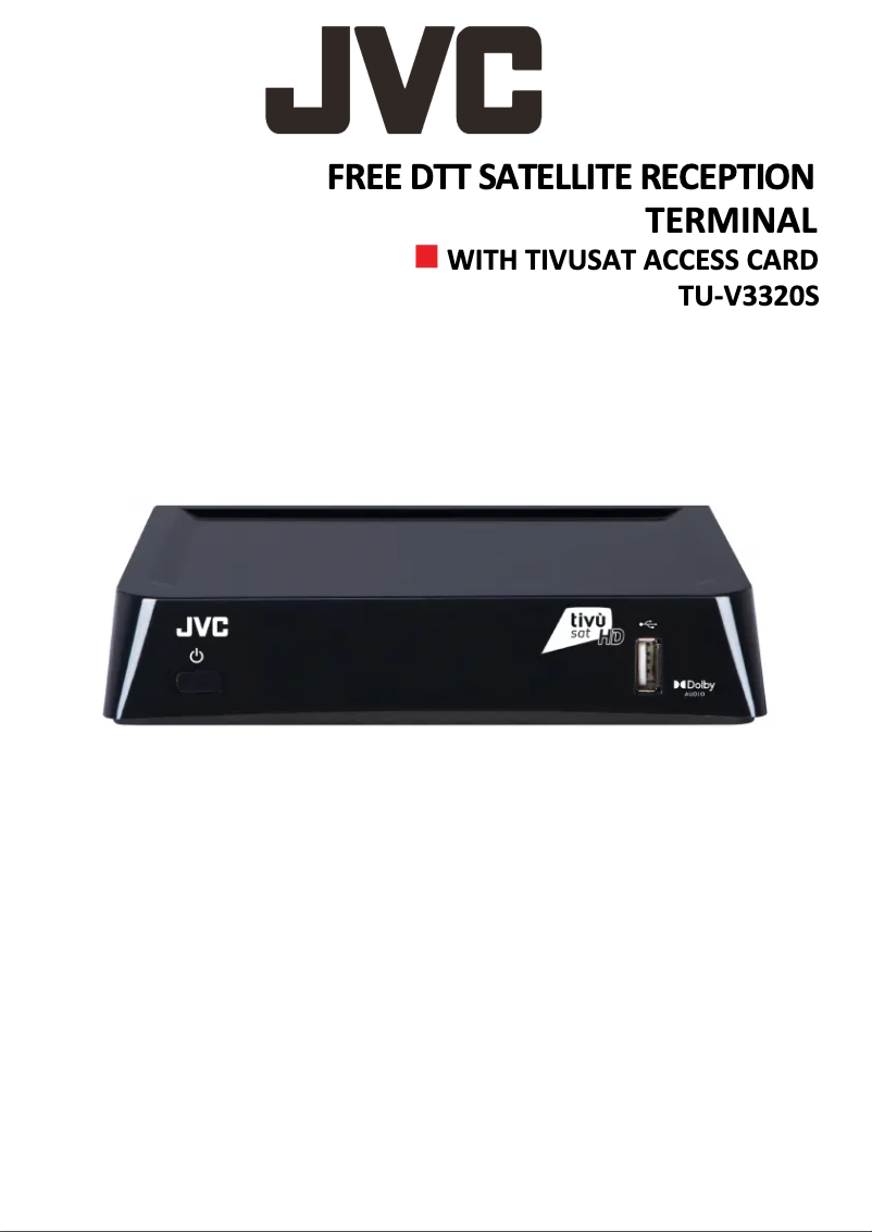 Page 1 de la notice Manuel utilisateur JVC TU-V3320S