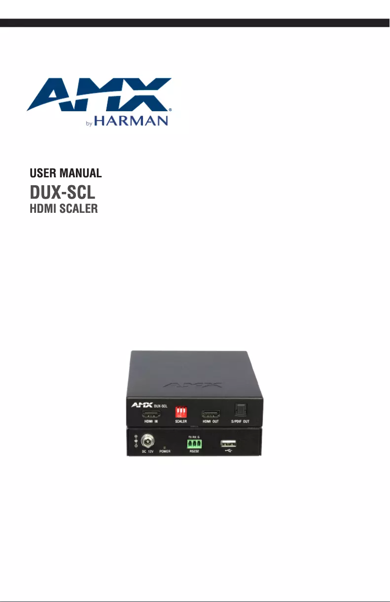 Image de la première page du manuel de l'appareil DUX-SCL