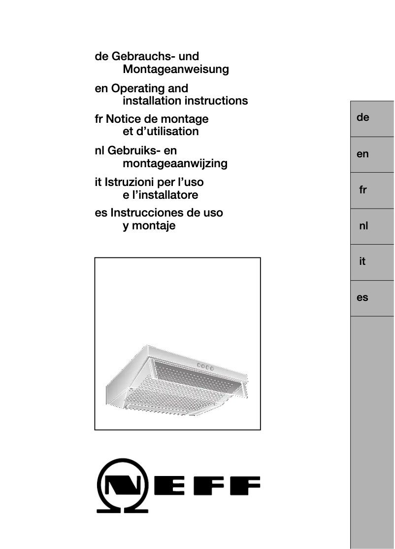 Page n°1 - Mode d'emploi Neff D1654N0