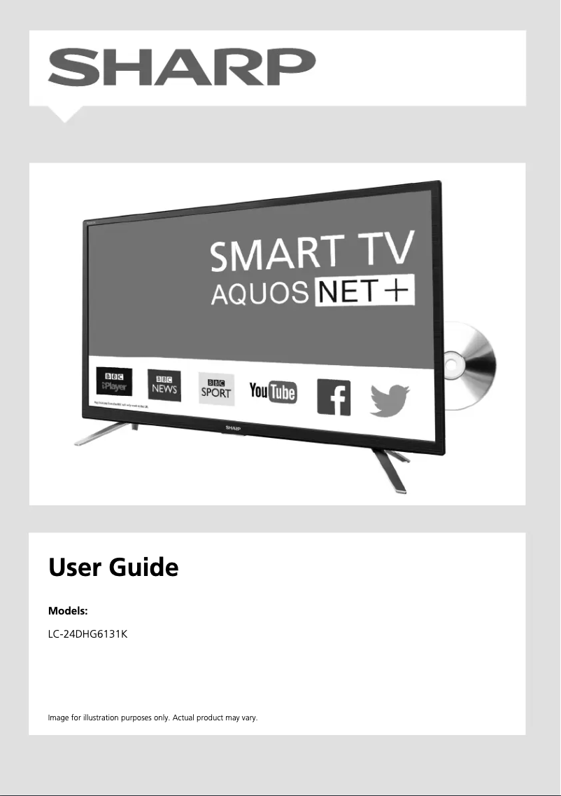 Image de la première page du manuel de l'appareil LC-24DHG6131K