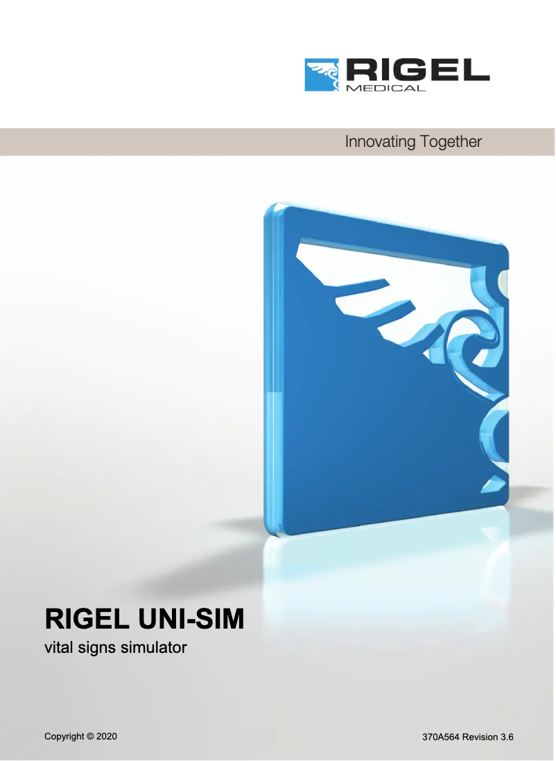 Image de la première page du manuel de l'appareil UNI-SiM