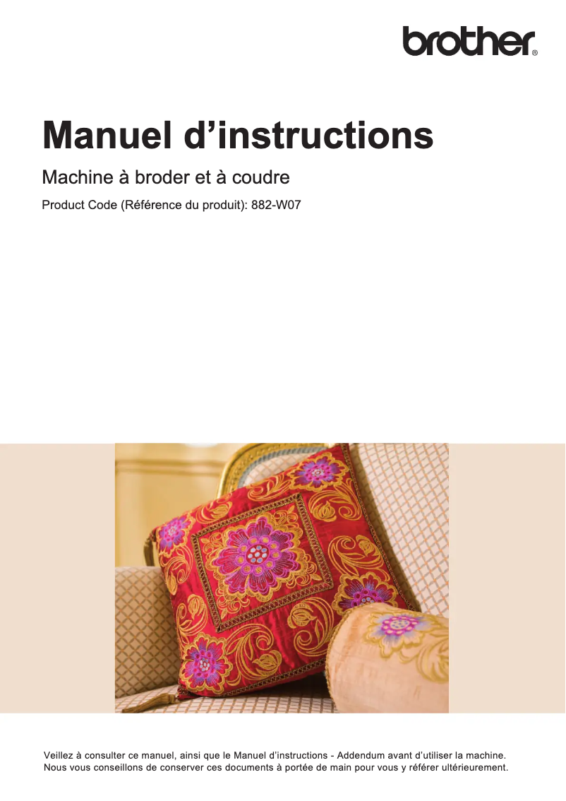 Página 1 del manual Manual de usuario Brother Innov-is 6750D