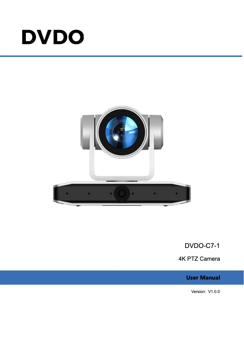 Image de la première page du manuel de l'appareil DVDO-C7-1-S