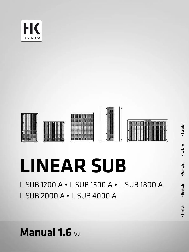Imagen de la primera página del manual del dispositivo Linear Sub 4000 A