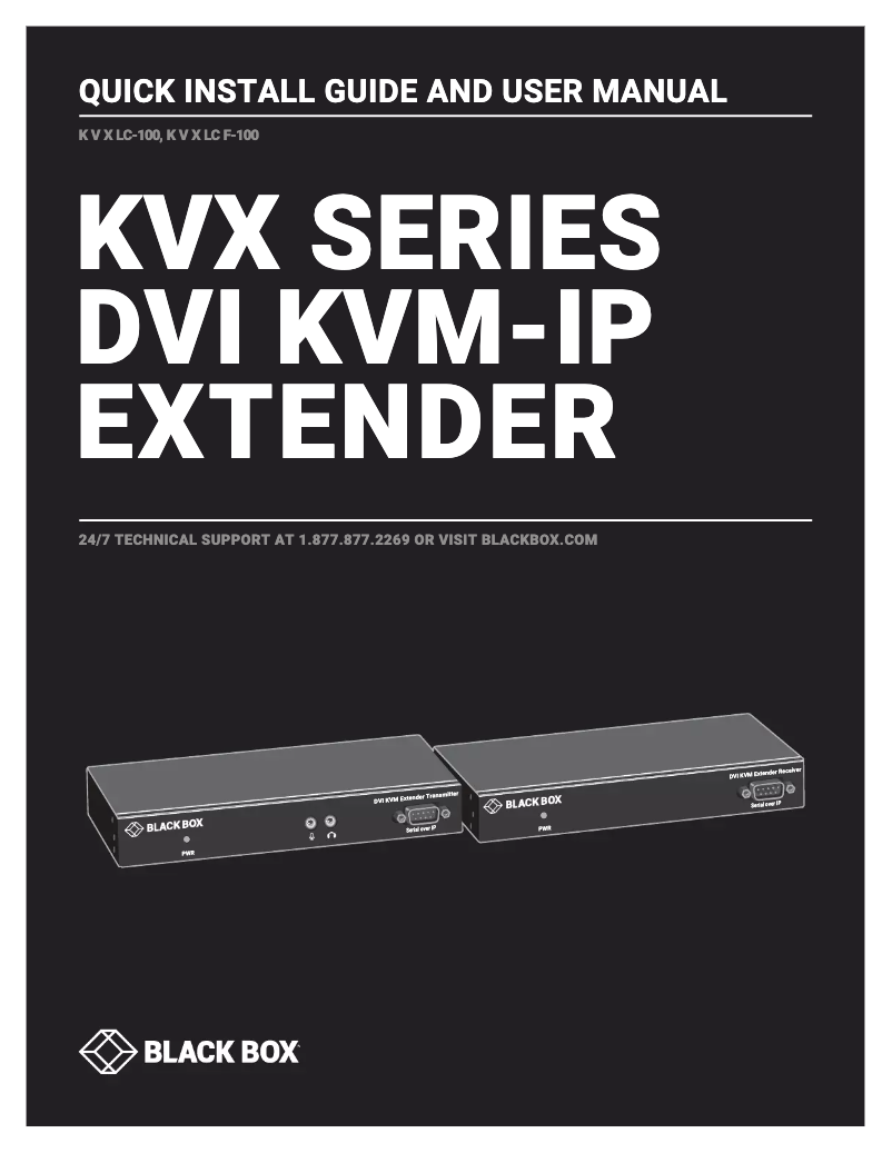Image de la première page du manuel de l'appareil KVXLCF-100