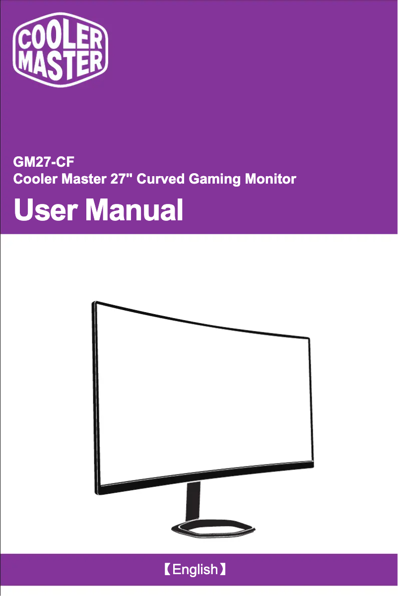 Page n°1 - Manuel utilisateur Cooler Master GM27-CF