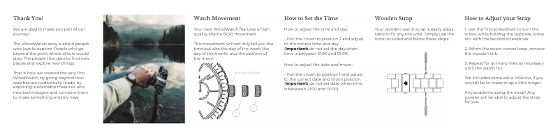 Page n°1 - Manuel utilisateur WoodWatch Maverick