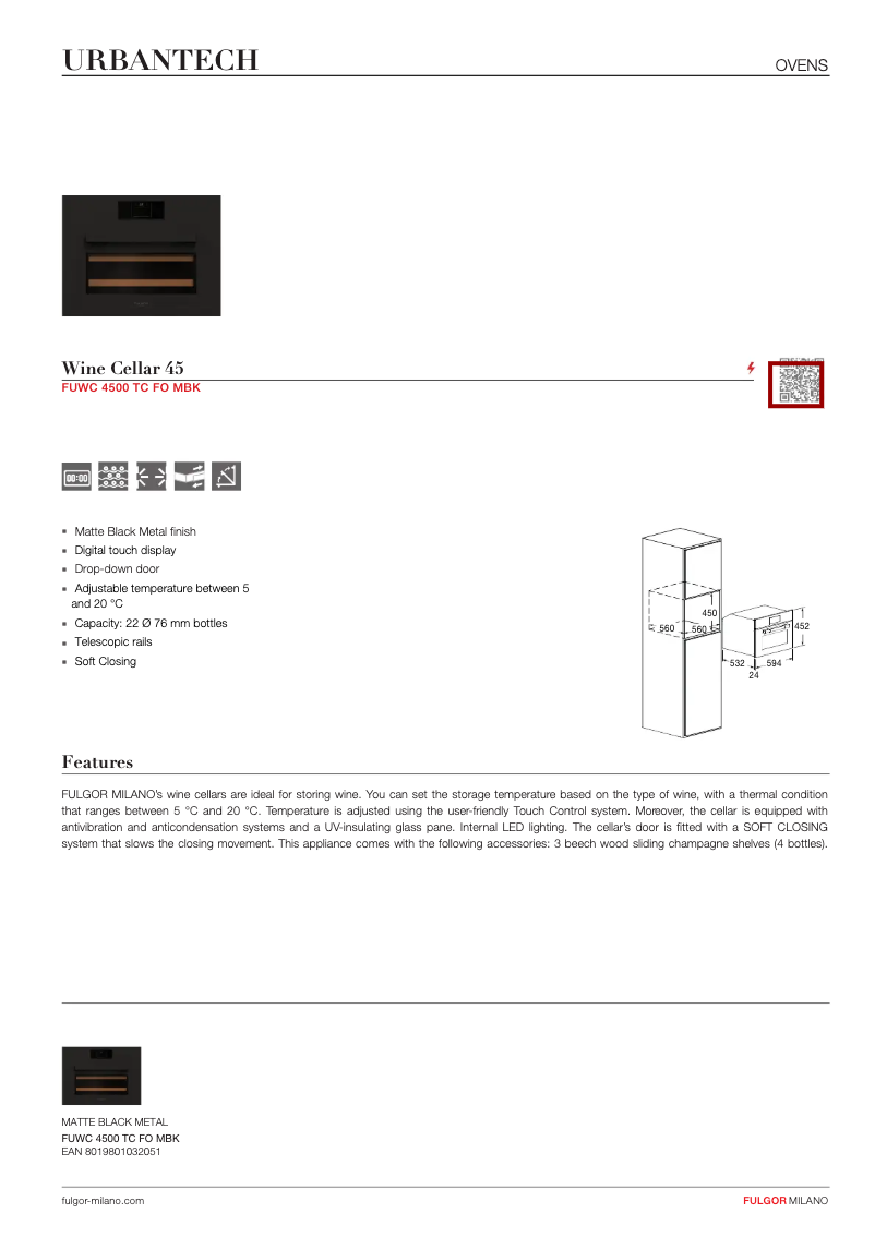 Image de la première page du manuel de l'appareil FUWC 4500 TC FO MBK