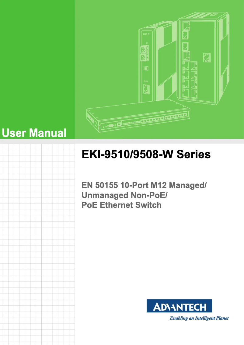 Page n°1 - Manuel utilisateur Advantech EKI-9510G-MPW-B