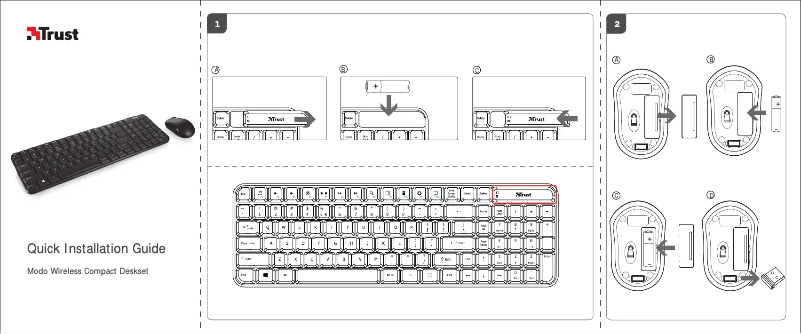 Page n°1 - Manuel utilisateur Trust Modo