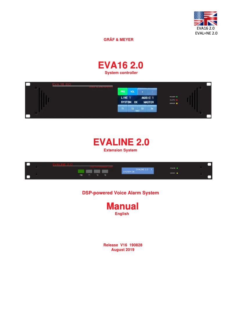 Image de la première page du manuel de l'appareil EVA-16/2