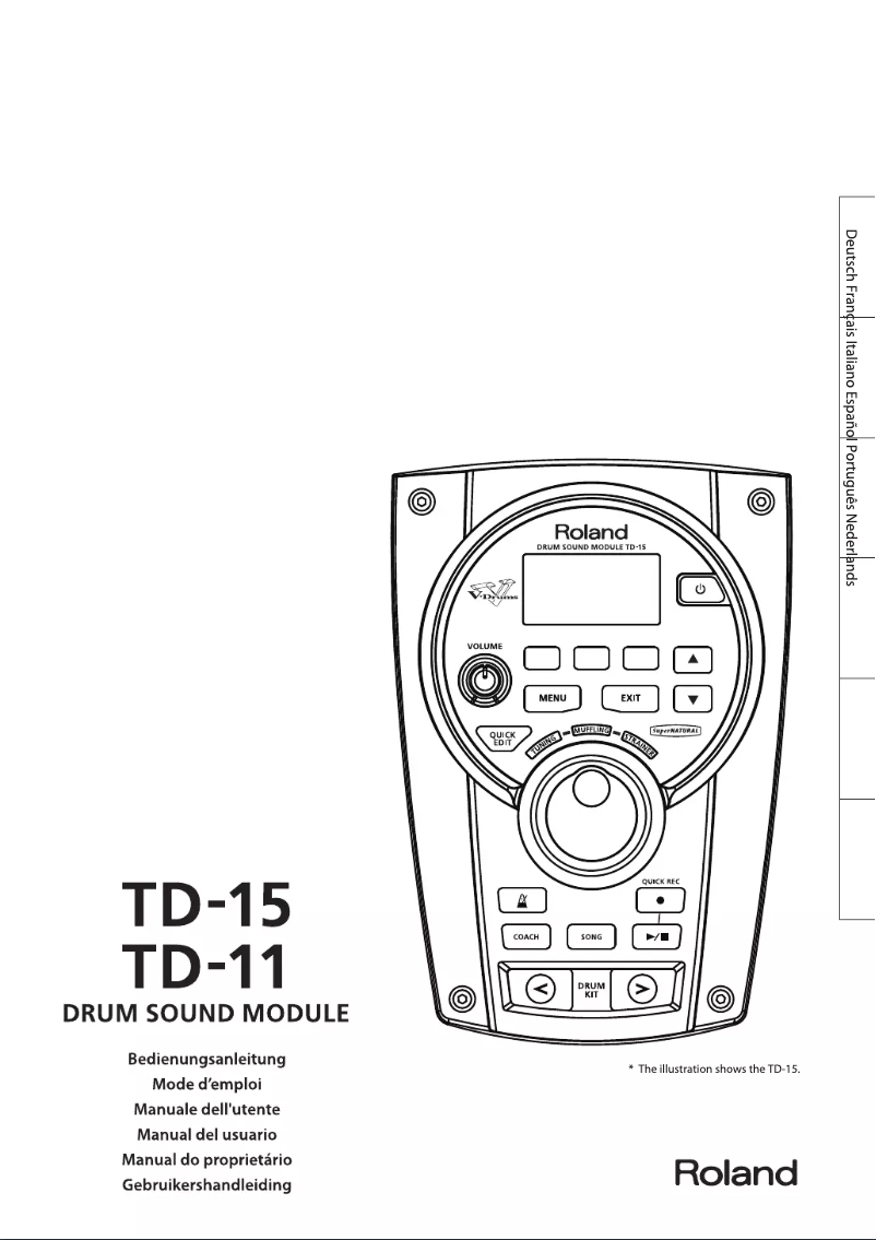 Página 1 del manual Manual de usuario Roland TD-15