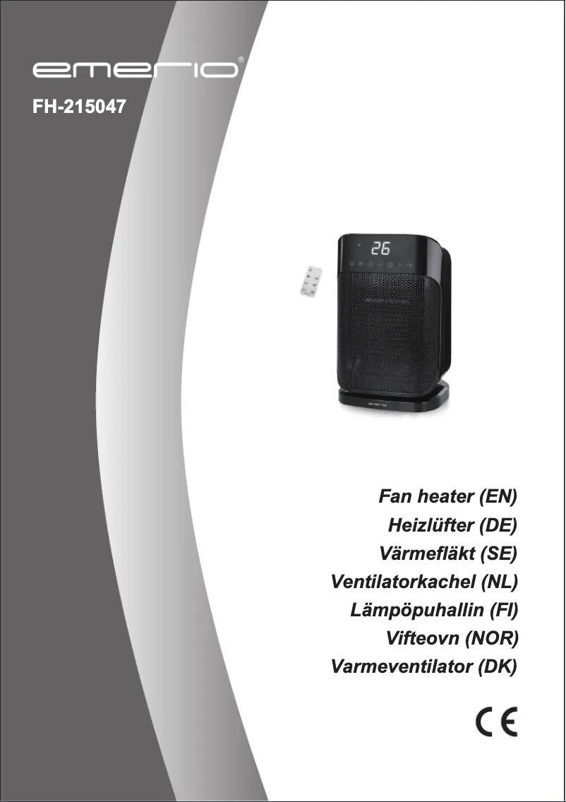 Page 1 de la notice Manuel utilisateur Emerio FH-215047