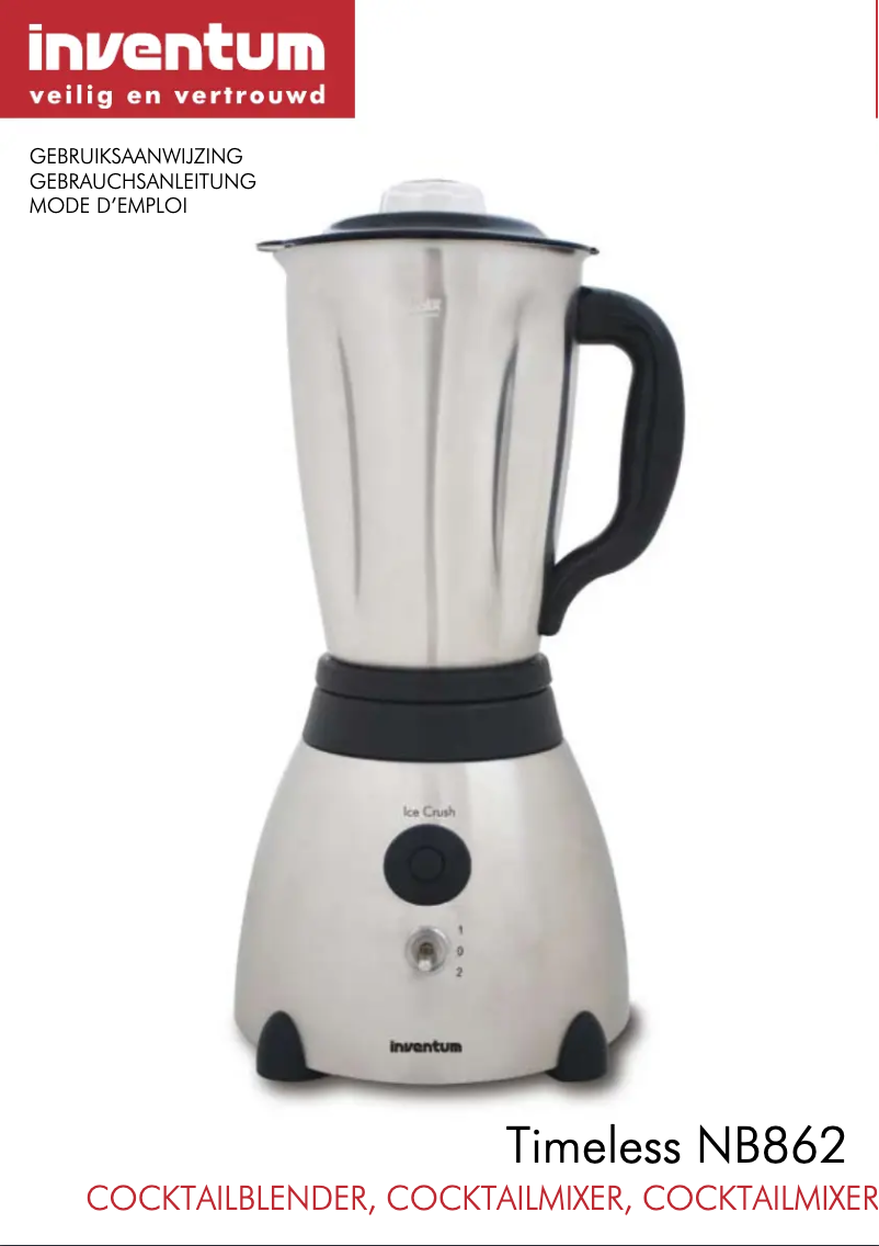 Image de la première page du manuel de l'appareil NB862