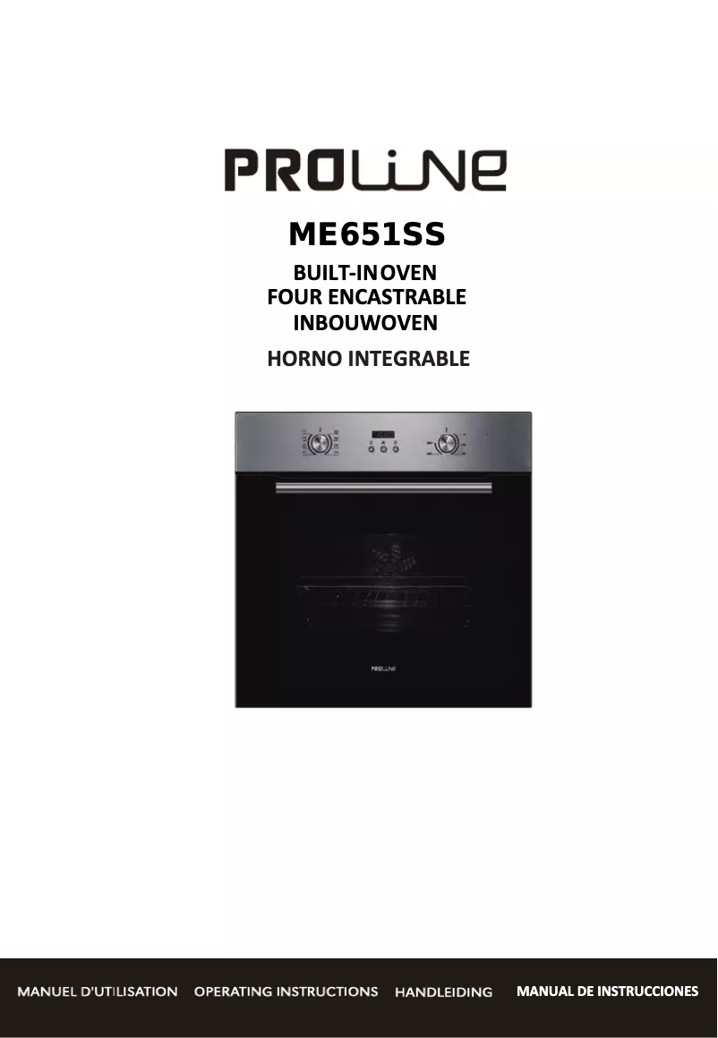 Page 1 de la notice Manuel utilisateur Proline ME651SS