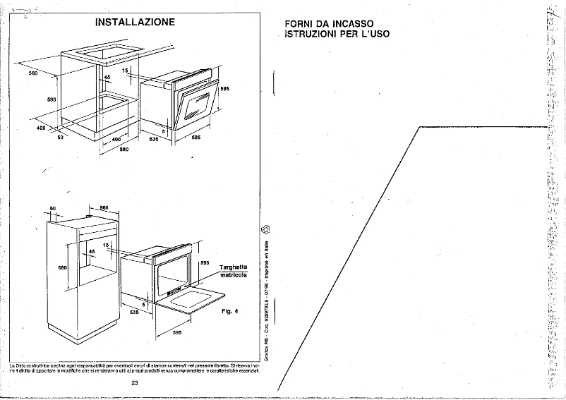 Page n°1 - Manuel utilisateur Candy FO F 311 X